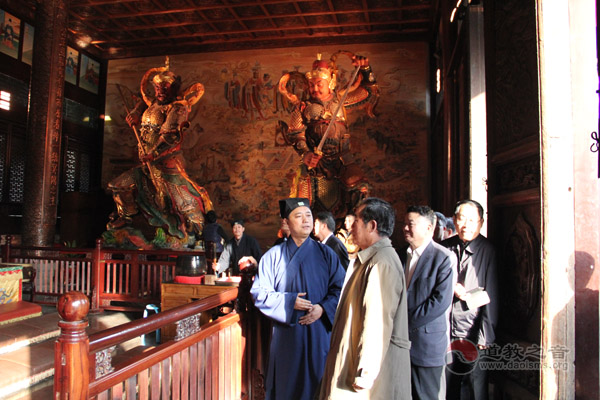 全国政协民宗委主任朱维群一行到西安都城隍庙调研-道音文化
