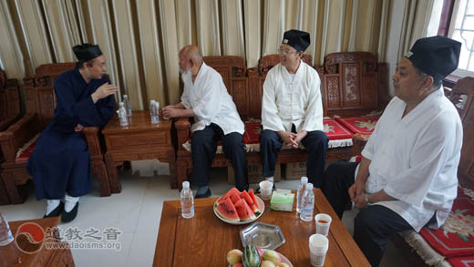 陕西省道协会长胡诚林道长一行到榆林地区部分道观调研-道音文化