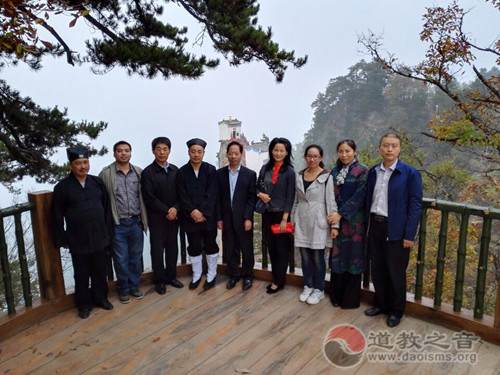 陕西省道教协会会长胡诚林道长到商洛镇安塔云山、龙王庙道观调研-道音文化