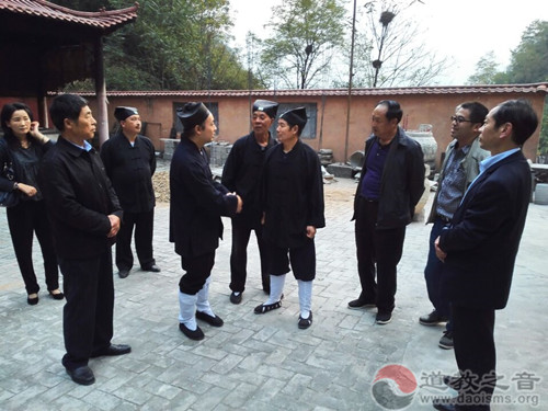 陕西省道教协会会长胡诚林道长到商洛镇安塔云山、龙王庙道观调研-道音文化