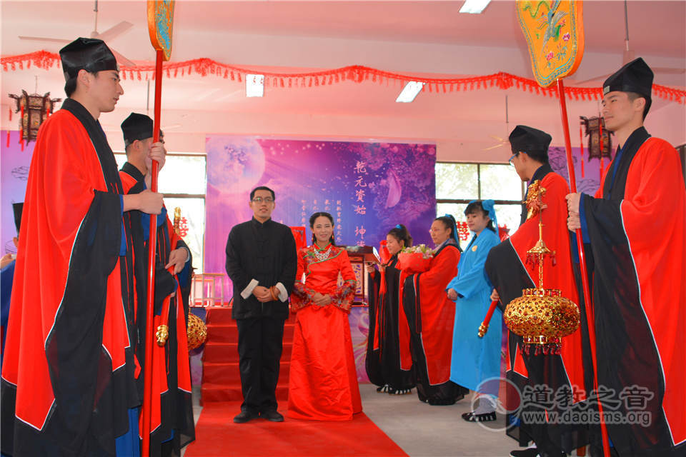 乾坤合德 日月齐明 茅山乾元观举办道教婚庆-道音文化