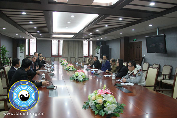 韩国大巡真理会参访团拜访中国道教协会