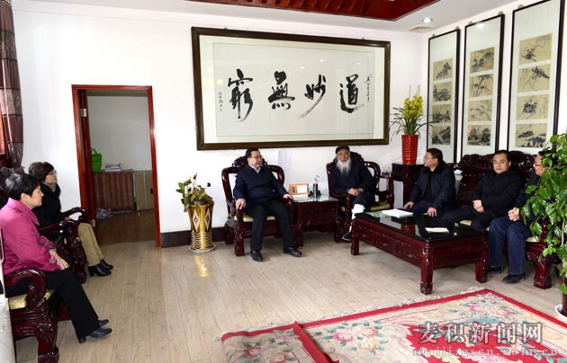 天水市麦积区领导赴陕西看望任法融道长-道音文化