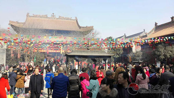 陕西咸阳中五台道观举办白云仙踪神仙画像展