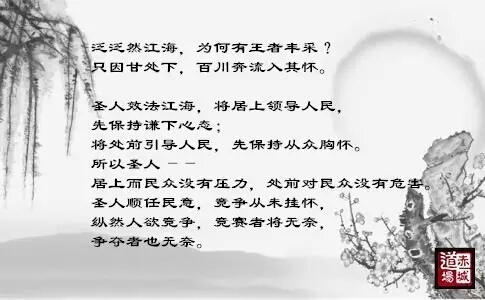 卢国龙教授讲《道德经》第六十六章-道音文化