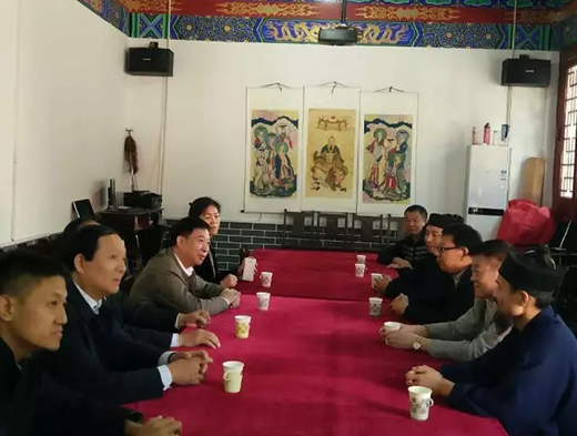 山东省人大民侨外委检查组调研济南清虚观-道音文化