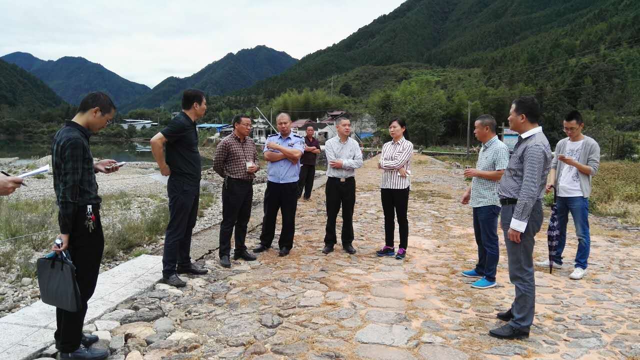 浙江庆元县领导指导吴三公朝圣大典准备工作