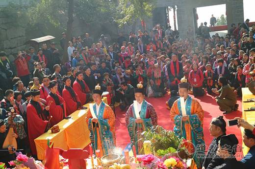 山东省邹城市峄山三圣阁神像祈福盛典举行-道音文化