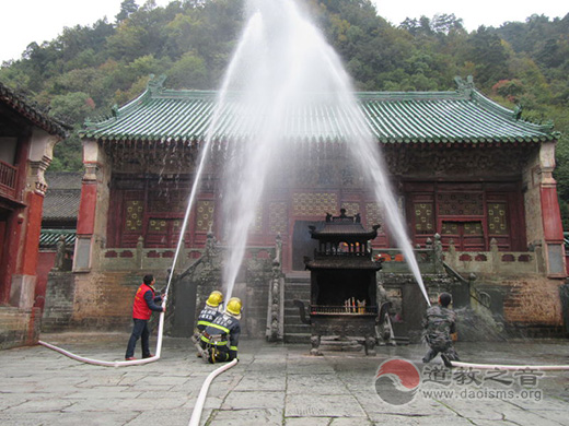 武当山消防救援站深入景区宫观开展培训活动-道音文化