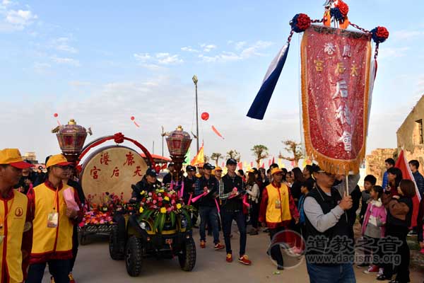 广东省元山寺迎来台湾鹿港天后宫“乌面妈”-道音文化