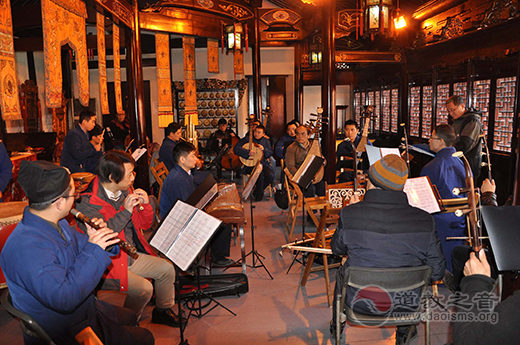 上海市江南丝竹基地考评团对上海城隍庙验收-道音文化