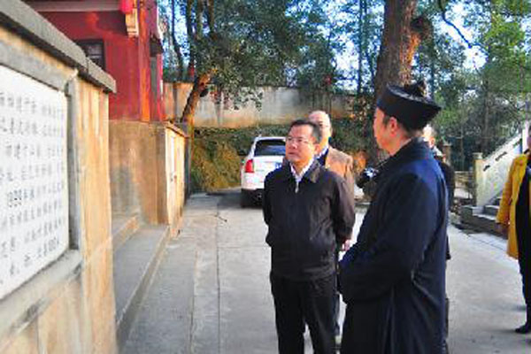 湖南省株洲市委常委到荷塘区部分宫观调研-道音文化