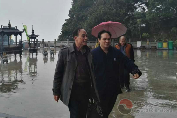 广西自治区宗教局领导到白石山三清观慰问-道音文化