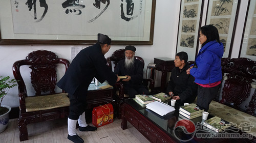 陕西道协会长胡诚林道长拜望任法融道长等老前辈-道音文化