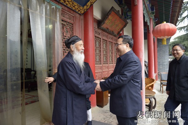 天水市麦积区四大组织领导看望任法融道长-道音文化