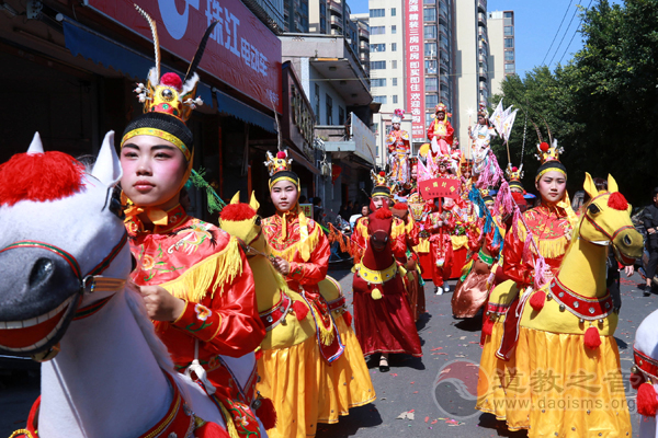 广东省陆丰市妈祖文化团举行巡境布安活动-道音文化