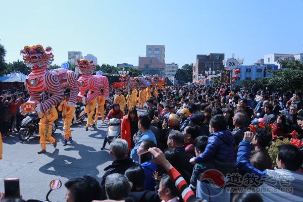 广东省陆丰市妈祖文化团举行巡境布安活动-道音文化