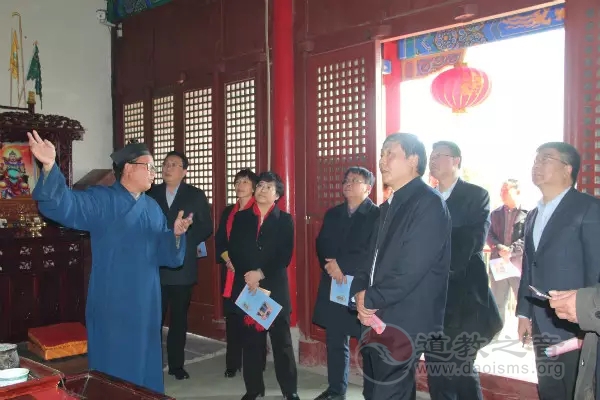 山东省调研组到肥城桃源观调研检查指导工作
