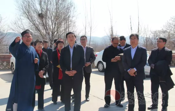 山东省调研组到肥城桃源观调研检查指导工作