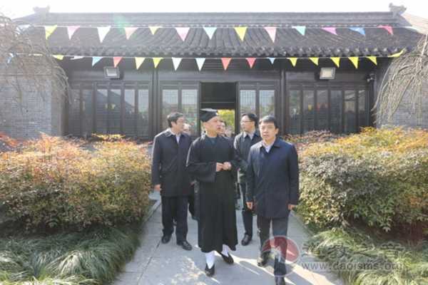 江苏省泰州市市长史立军到城隍庙调研-道音文化