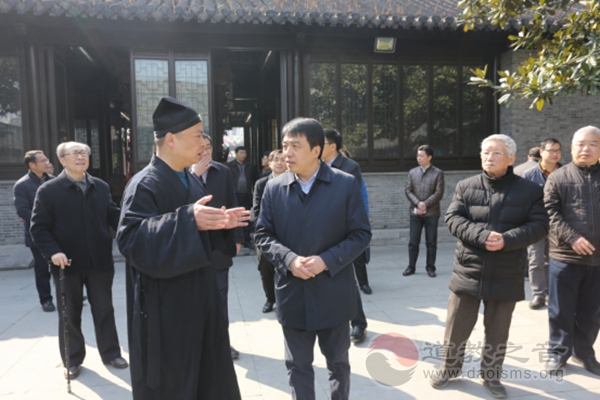 江苏省泰州市市长史立军到城隍庙调研-道音文化