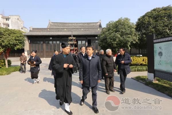 江苏省泰州市市长史立军到城隍庙调研-道音文化