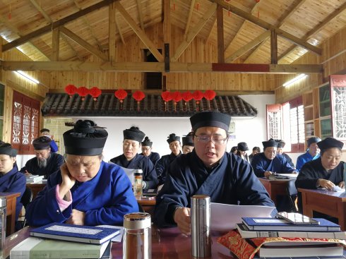 湖北武汉大道观《受生经》科仪学习班结业-道音文化