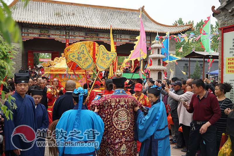 山东临清泰山行宫碧霞元君祠举行泰山圣母接驾庙会-道音文化