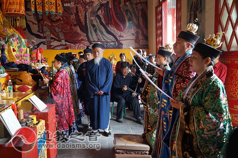山东临清泰山行宫碧霞元君祠举行泰山圣母接驾庙会-道音文化