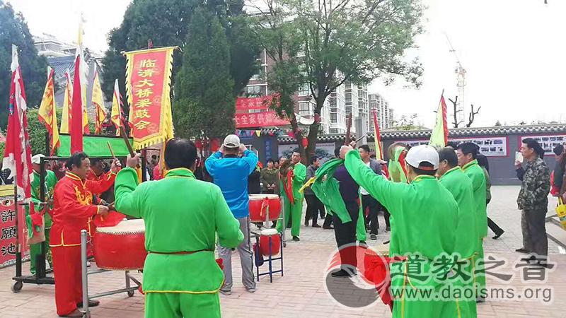 山东临清泰山行宫碧霞元君祠举行泰山圣母接驾庙会-道音文化