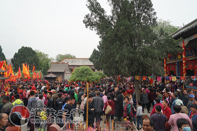 山东临清泰山行宫碧霞元君祠举行泰山圣母接驾庙会-道音文化