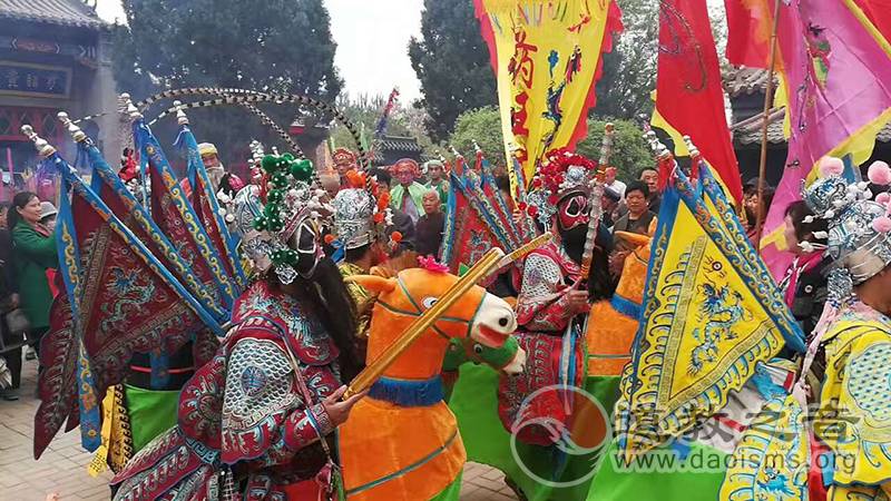 山东临清泰山行宫碧霞元君祠举行泰山圣母接驾庙会-道音文化