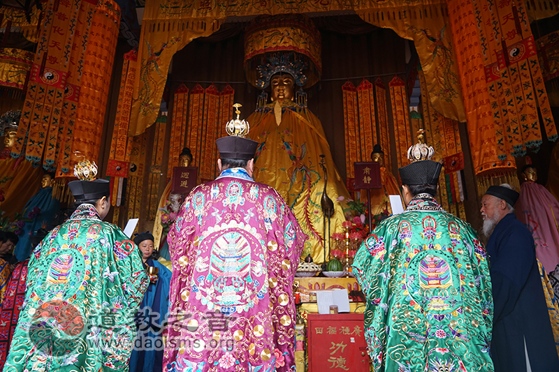 山东临清泰山行宫碧霞元君祠举行泰山圣母接驾庙会-道音文化