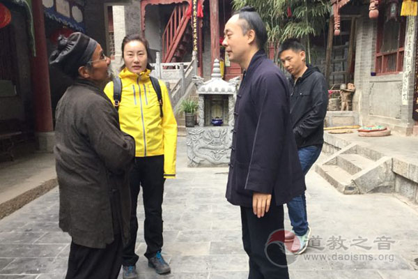 胡诚林会长一行到宝鸡龙门洞道院视察调研