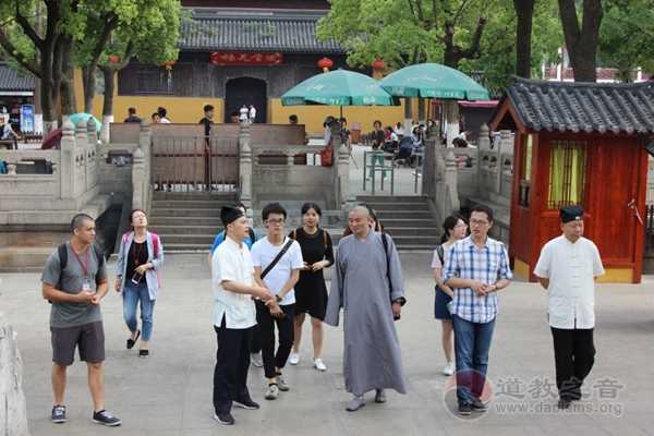 江苏南京大学中美中心学员到苏州玄妙观参访-道音文化