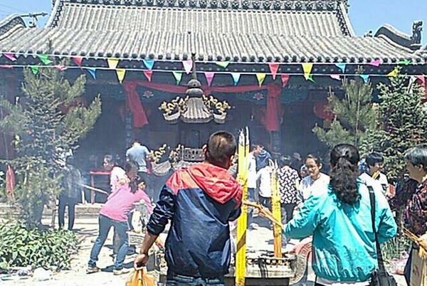 山西大同市浑源县老城老爷庙举行庙会活动-道音文化