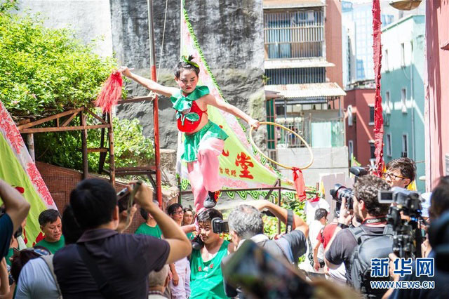 澳门柿山哪咤古庙举办哪吒圣尊绕境巡游活动