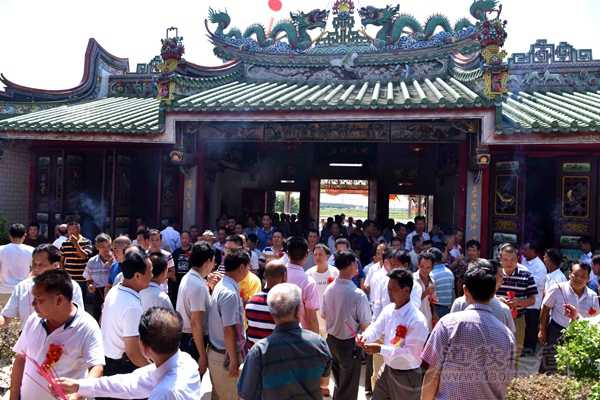 广东陆丰市妈祖文化研究会在上陈天后宫举办活动