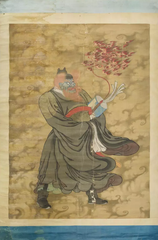 美国波士顿美术馆将公开修复《道教雷部辛天君画像》-道音文化