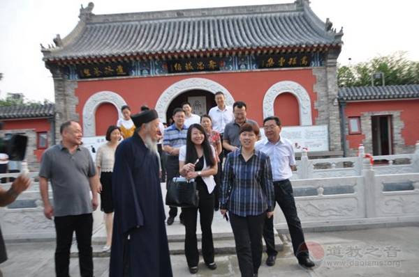 北京市委统战部部长齐静参观考察怀柔关公庙-道音文化