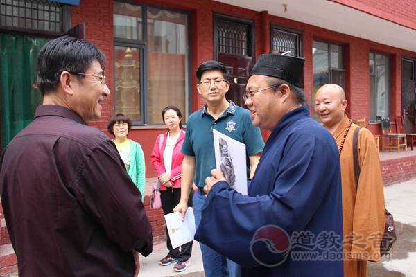 胶州市委统战部一行到太原市万柏林区道协考察-道音文化