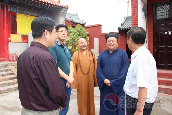 胶州市委统战部一行到太原市万柏林区道协考察-道音文化