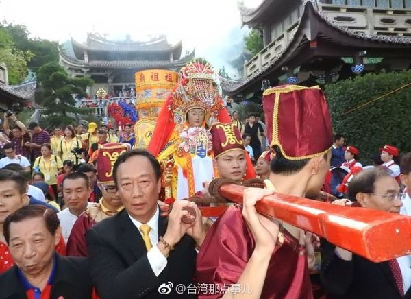 福建省莆田市湄洲岛妈祖圣像到台湾多地巡安