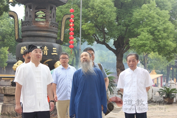 中国道教协会会长李光富道长视察苏州玄妙观-道音文化