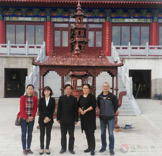 南京江宁高新园区党工委副书记沈哲到方山洞玄观视察-道音文化