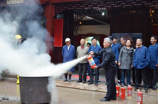 上海白云观举行“119消防周”消防安全演练活动-道音文化