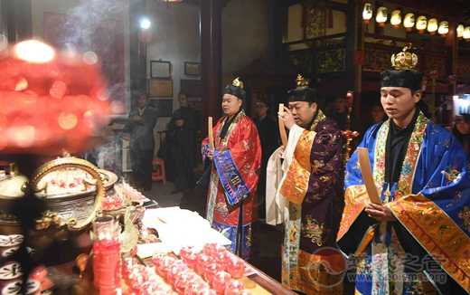 福州三坊七巷天后宫举行新年千灯会亮灯仪式-道音文化