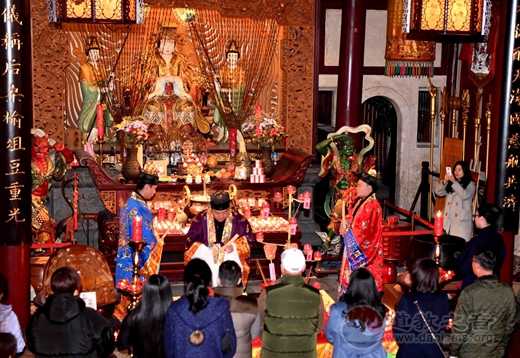 福州三坊七巷天后宫举行新年千灯会亮灯仪式-道音文化