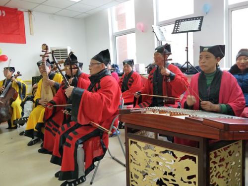 江苏省泰州市海陵区道协走进颐乐居开展新年慰问演出活动-道音文化