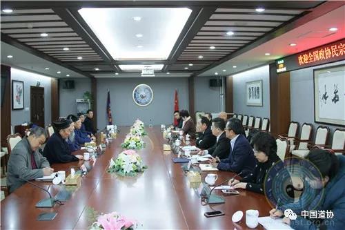 全国政协民宗委主任朱维群一行走访慰问中国道教协会